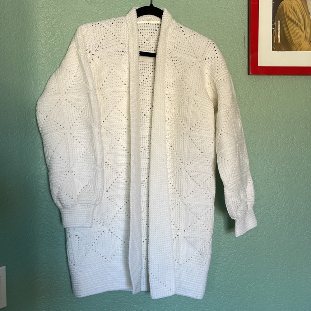 Long Handknit Cardigan - Picture 2 of 5